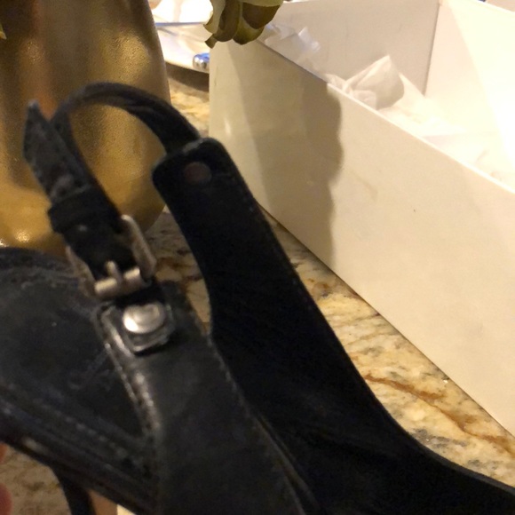 Authentic Christian Dior black sand heel size 38 - Picture 7 of 9